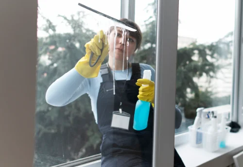 Nettoyage de vitres intérieures et extérieures à Sainte-Cécile